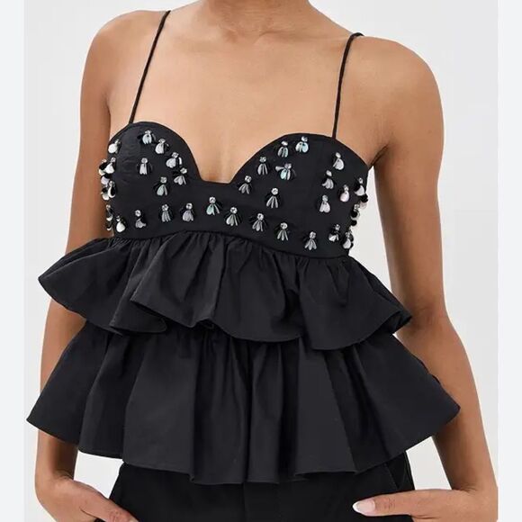 Ulla Johnson Embellished Lucia Top - Picture 9 of 9